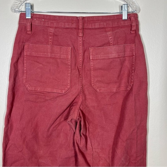 Madewell Petite Curvy Slim Emmett Wide-Leg Crop Pants New Copper Size 27 Petite - Picture 8 of 12